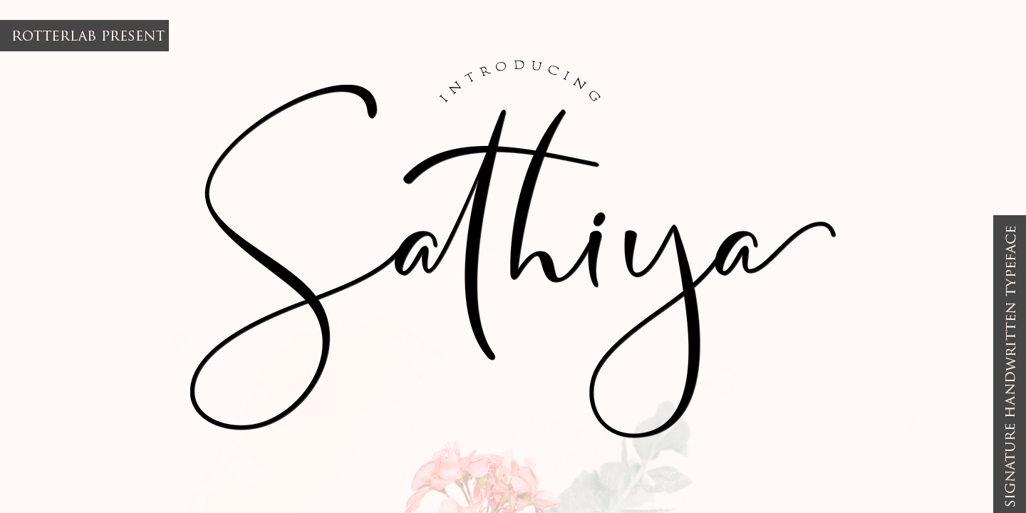 Schriftart Sathiya